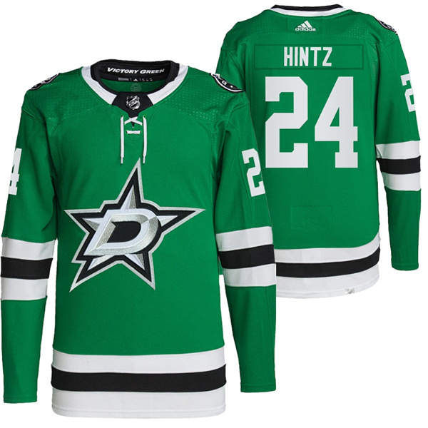 Personalized Men’s Dallas Stars #24 Roope Hintz Green Stitched Jersey