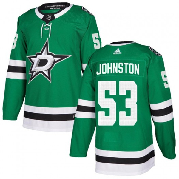 Personalized Men’s Dallas Stars #53 Wyatt Johnston Green Stitched Jersey
