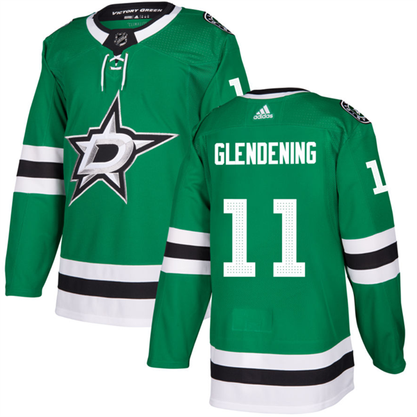 Personalized Men’s Dallas Stars #11 Luke Glendening Green Stitched Jersey