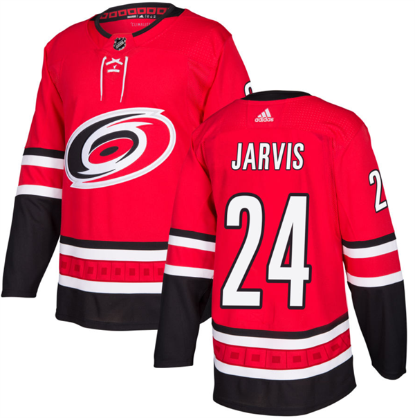Personalized Men’s Carolina Hurricanes #24 Seth Jarvis Red Stitched Jersey