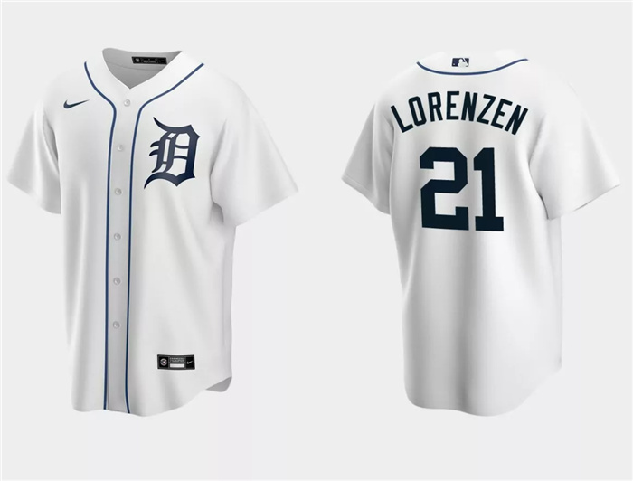 Personalized Men’s Detroit Tigers #21 Michael Lorenzen White Cool Base Stitched Jersey