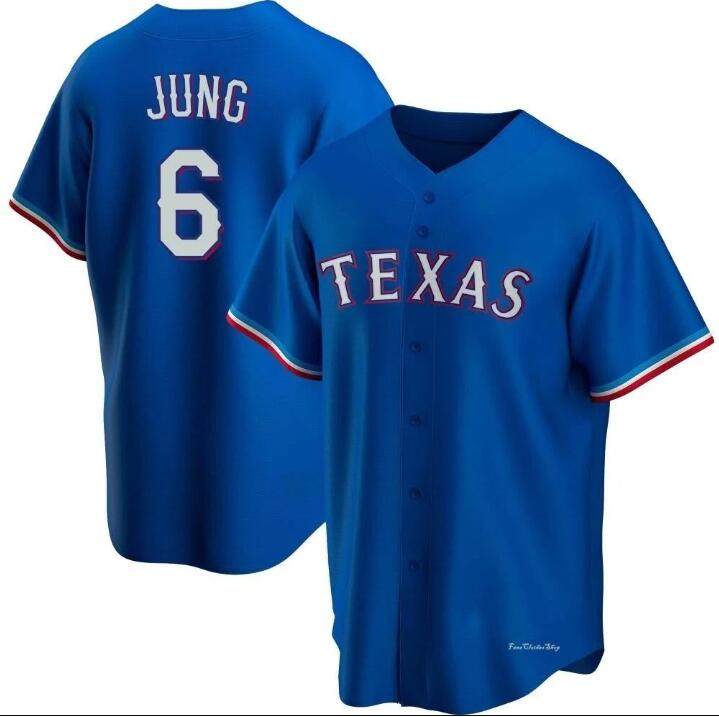 Personalized Men’s Texas Rangers #6 Josh Jung Royal Jersey