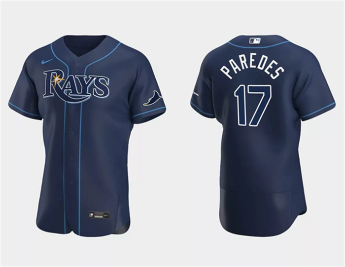 Personalized Men’s Tampa Bay Rays #17 Isaac Paredes White Flex Base Stitched Baseball JerseyS