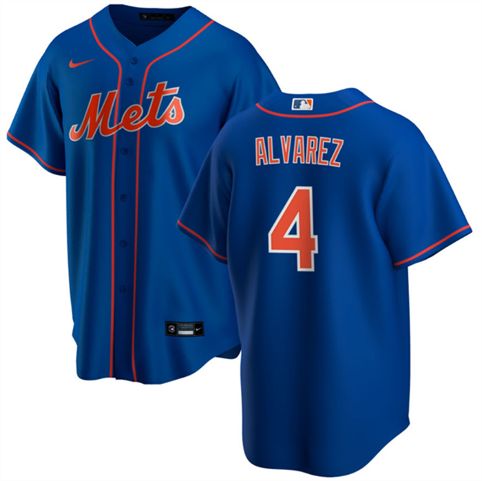 Personalized Men’s New York Mets #4 Francisco Alvarez Royal Cool Base Stitched Baseball Jersey