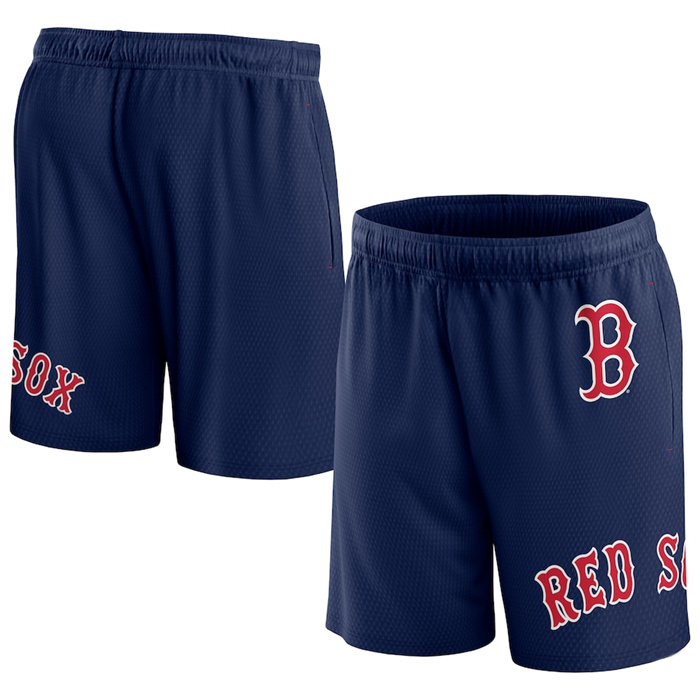 Personalized Men’s Boston Red Sox Navy Clincher Mesh Shorts