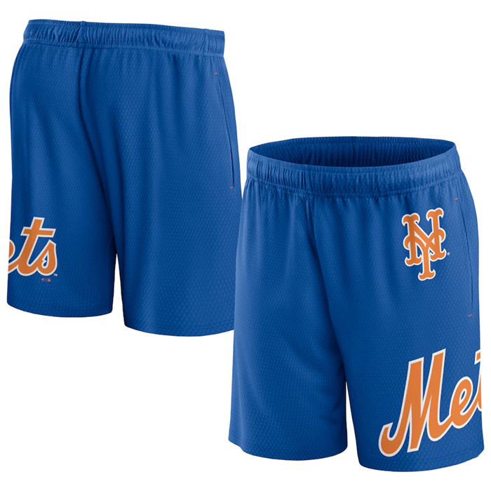 Personalized Men’s New York Mets Royal Clincher Mesh Shorts
