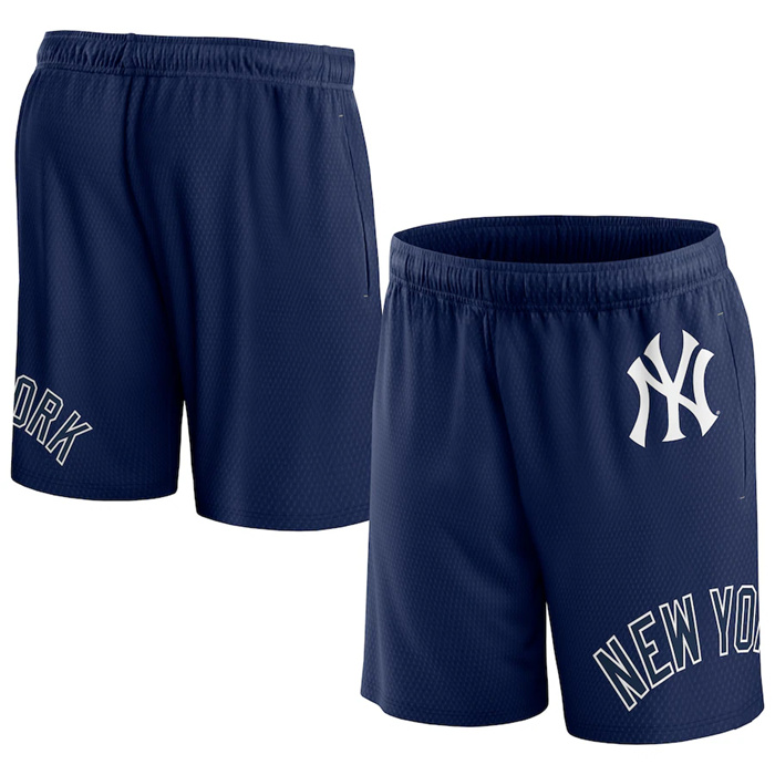 Personalized Men’s New York Yankees Navy Clincher Mesh Shorts