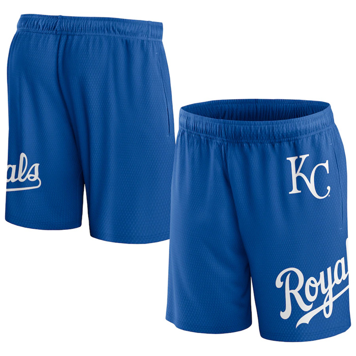Personalized Men’s Kansas City Royals Royal Clincher Mesh Shorts