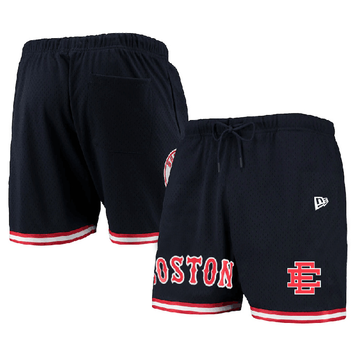 Personalized Men’s Boston Red Sox Navy Mesh Shorts