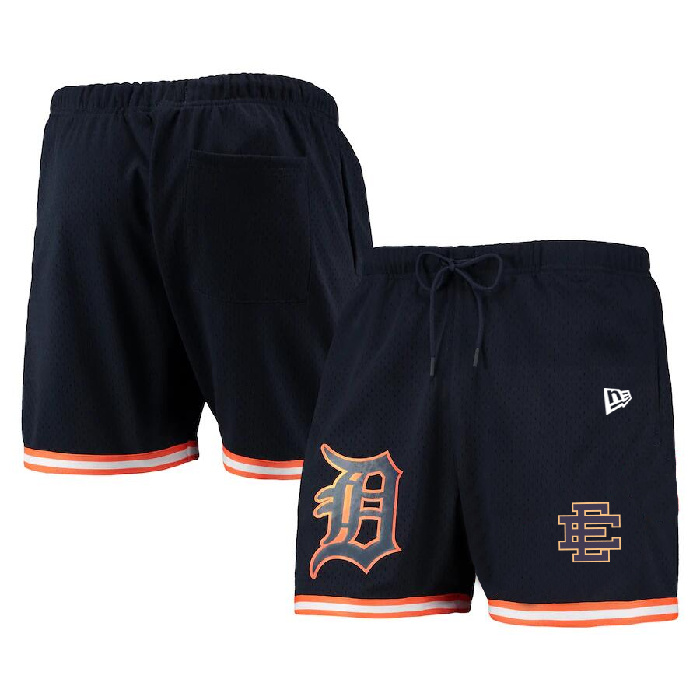 Personalized Men’s Detroit Tigers Navy Mesh Shorts