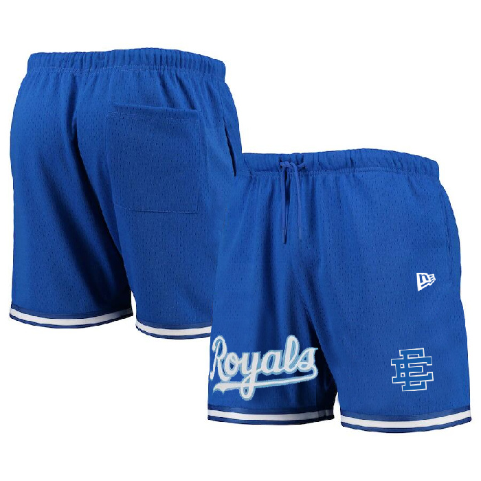 Personalized Men’s Kansas City Royals Royal Mesh Shorts 001