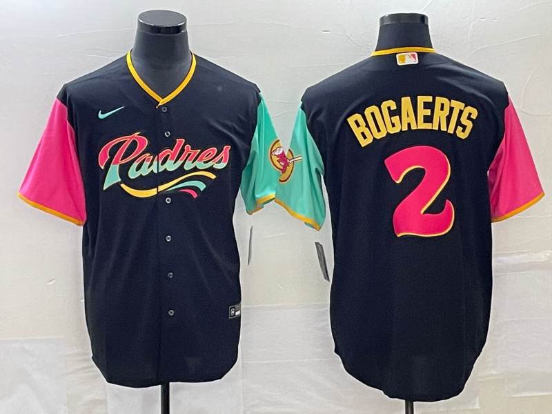 Personalized Men’s San Diego Padres #2 Xander Bogaerts 2022 Black City Connect Cool Base Stitched Baseball Jersey