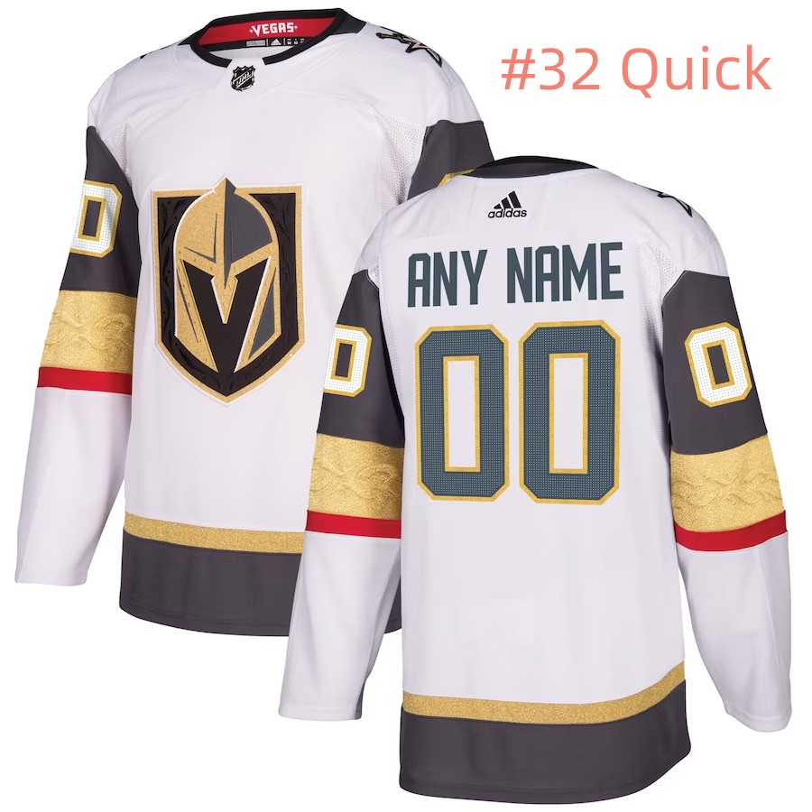 Personalized Men’s Vegas Golden Knights #32 Jonathan Quick White Jersey