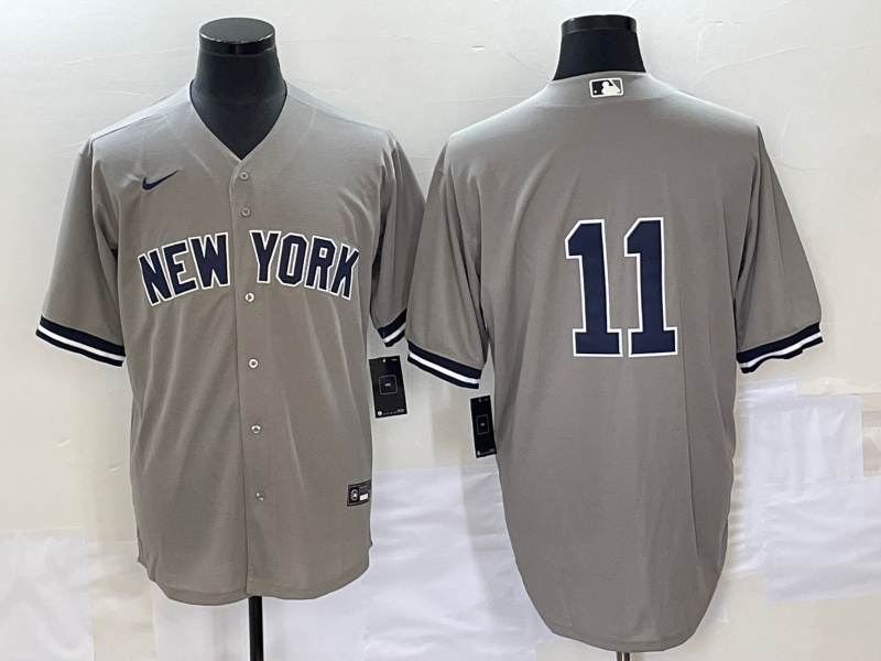 Personalized Men’s New York Yankees #11 Anthony Volpe Gray Cool Base Stitched Baseball Jersey
