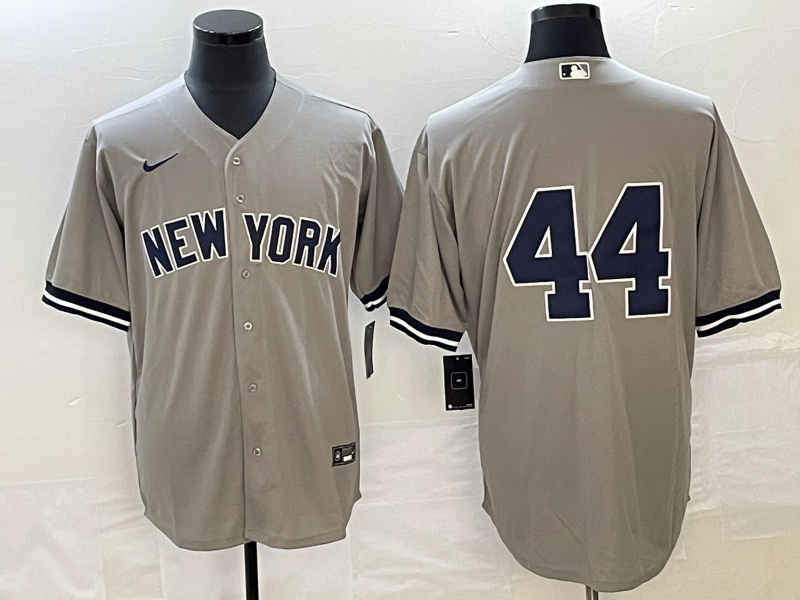 Personalized Men’s New York Yankees #44 Reggie Jackson Gray Cool Base Stitched Baseball Jersey