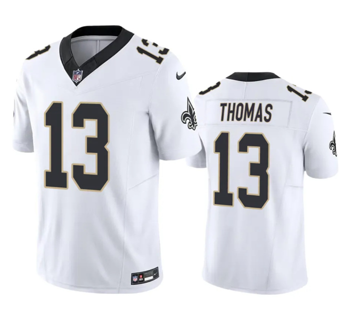 Personalized Men’s New Orleans Saints #13 Michael Thomas White 2023 F.U.S.E. Untouchable Limited Stitched Jersey