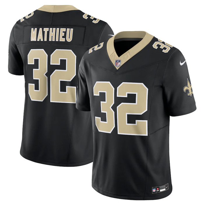 Personalized Men’s New Orleans Saints #32 Tyrann Mathieu Black 2023 F.U.S.E. Untouchable Limited Stitched Jersey