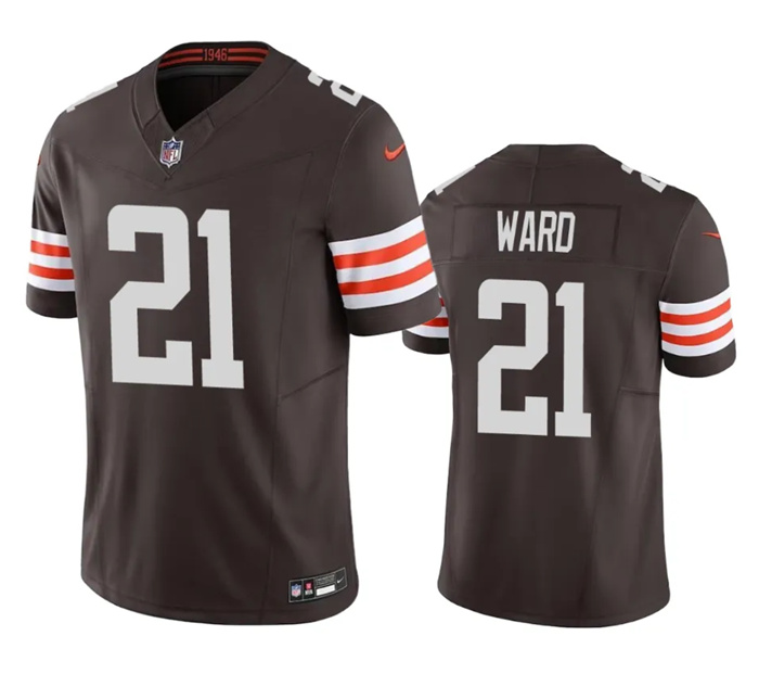 Personalized Men’s Cleveland Browns #21 Denzel Ward Brown 2023 F.U.S.E. Untouchable Limited Stitched Jersey