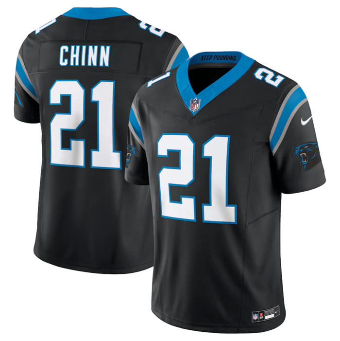 Personalized Men’s Carolina Panthers #21 Jeremy Chinn Black 2023 F.U.S.E. Untouchable Stitched Football Jersey