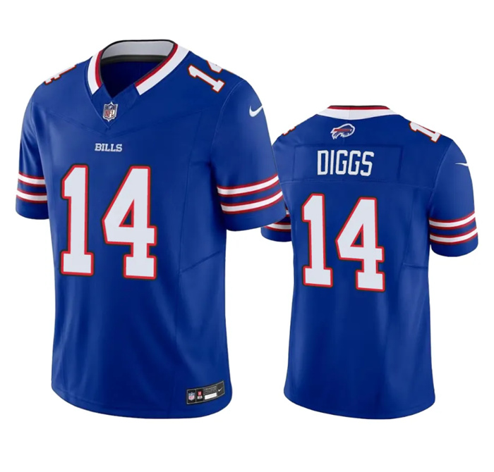 Personalized Men’s Buffalo Bills #14 Stefon Diggs Blue 2023 F.U.S.E. Untouchable Limited Stitched Jersey
