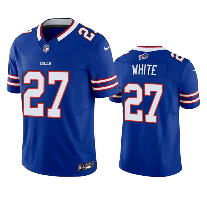 Personalized Men’s Buffalo Bills #27 Tre’Davious White Blue 2023 F.U.S.E. Untouchable Limited Stitched Jersey