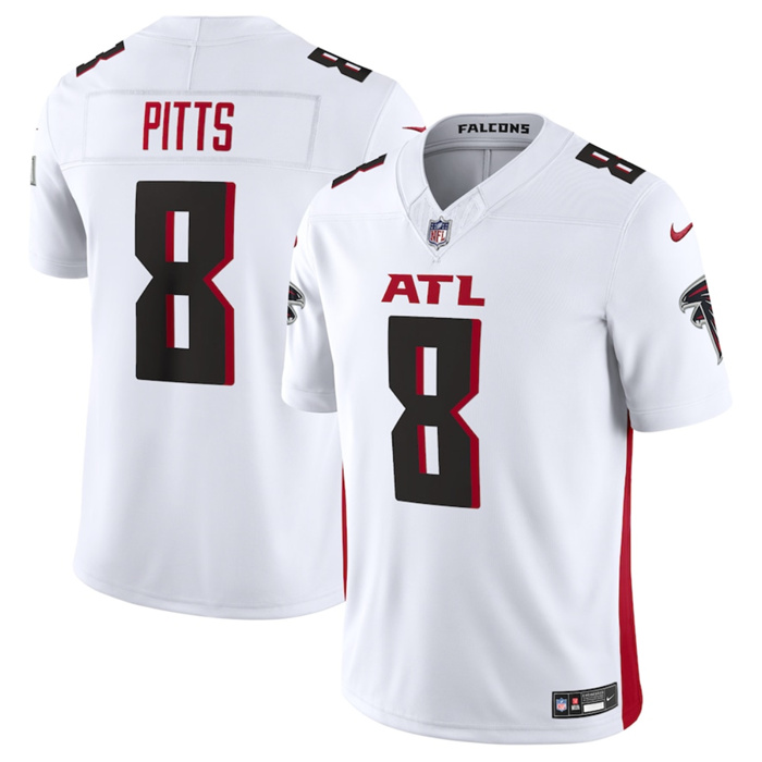 Personalized Men’s Atlanta Falcons #8 Kyle Pitts White 2023 F.U.S.E. Untouchable Limited Stitched Football Jersey