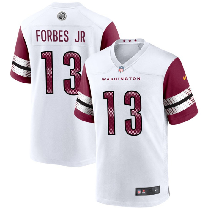 Personalized Youth Washington Commanders #13 Emmanuel Forbes 2022 White Stitched Football Jersey