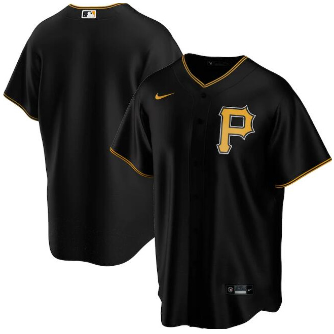 Personalized Youth Pittsburgh Pirates Blank Black Stitched Baseball Jersey