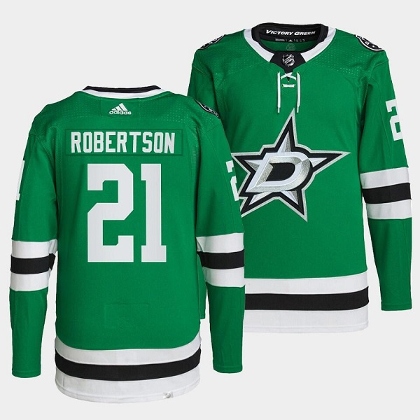Personalized Youth Dallas Stars #21 Jason Robertson Green Stitched Jersey