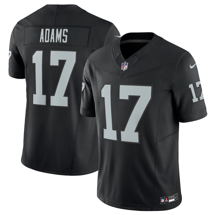 Personalized Men’s Las Vegas Raiders #17 Davante Adams Black 2023 F.U.S.E Untouchable Stitched Football Jersey