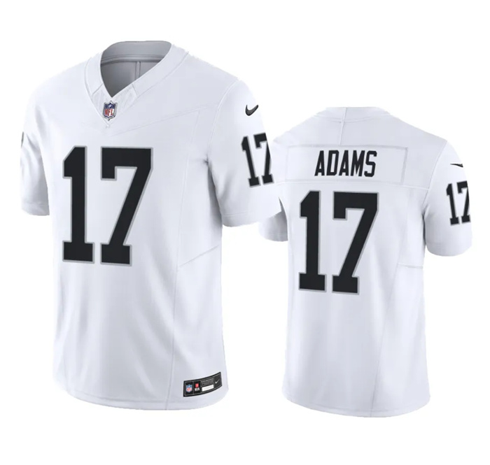Personalized Men’s Las Vegas Raiders #17 Davante Adams White 2023 F.U.S.E Untouchable Stitched Football Jersey