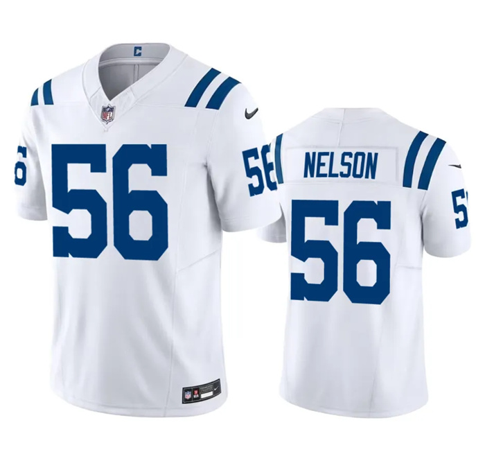 Personalized Men’s Indianapolis Colts #56 Quenton Nelson White 2023 F.U.S.E Untouchable Stitched Football Jersey