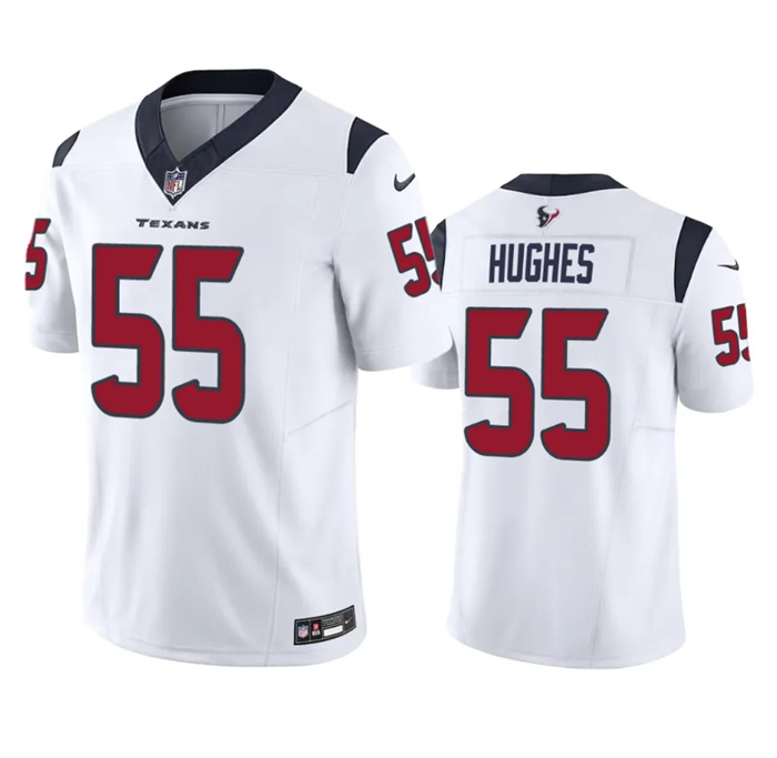 Personalized Men’s Houston Texans #55 Jerry Hughes White 2023 F.U.S.E Untouchable Stitched Football Jersey