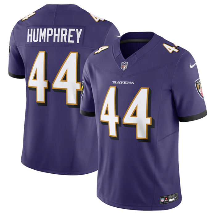 Personalized Men’s Baltimore Ravens #44 Marlon Humphrey Purple 2023 F.U.S.E Jersey