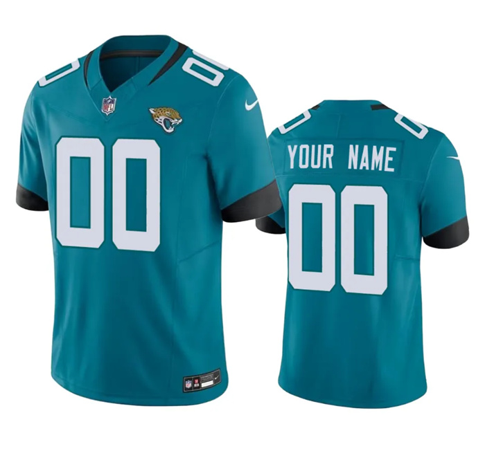 Personalized Men’s Jacksonville Jaguars Active Player Teal 2023 F.U.S.E Untouchable Limited Stitched Jersey