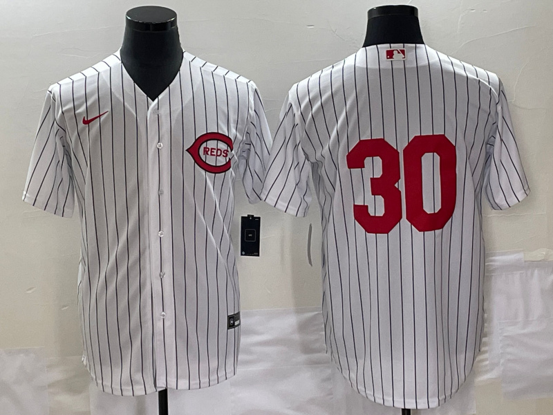 Personalized Men’s Cincinnati Reds #30 Will Benson White Field Of Dreams Stitched Baseball Jersey