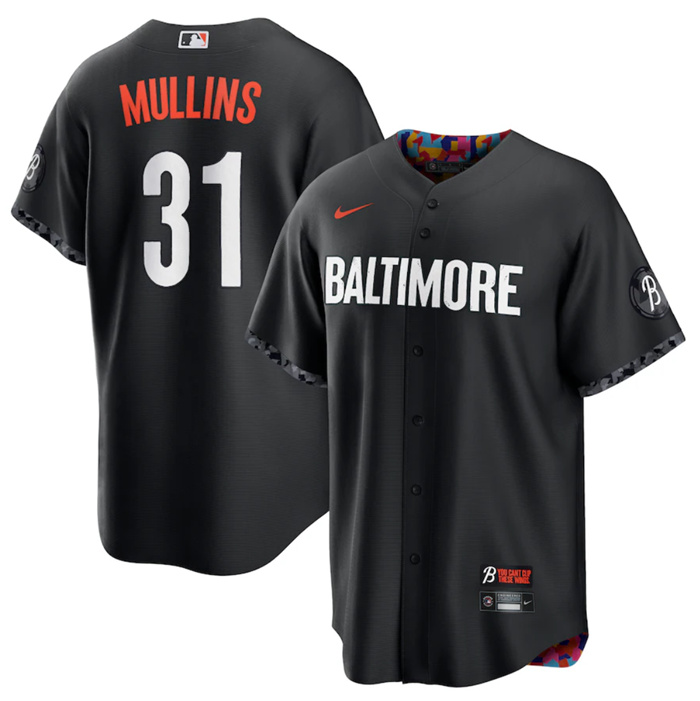 Personalized Men’s Baltimore Orioles #31 Cedric Mullins Black 2023 City Connect Cool Base Stitched Baseball Jersey