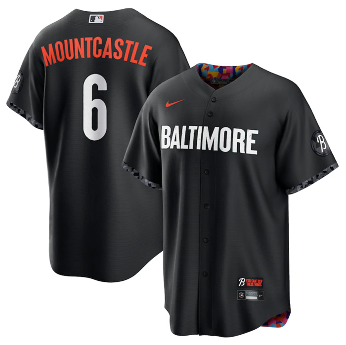 Personalized Men’s Baltimore Orioles #6 Ryan Mountcastle Black 2023 City Connect Cool Base Stitched Baseball Jersey