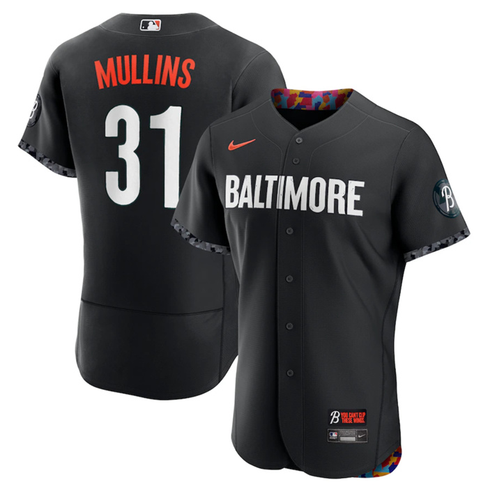 Personalized Men’s Baltimore Orioles Baltimore Orioles #31 Cedric Mullins Black 2023 City Connect Flex Base Stitched Baseball Jersey