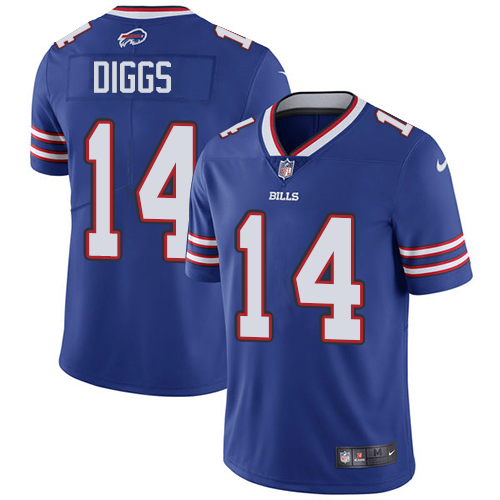 Personalized Youth Bills #14 Stefon Diggs Royal Blue Team Color Men’s Stitched NFL Untouchable Limited Jersey