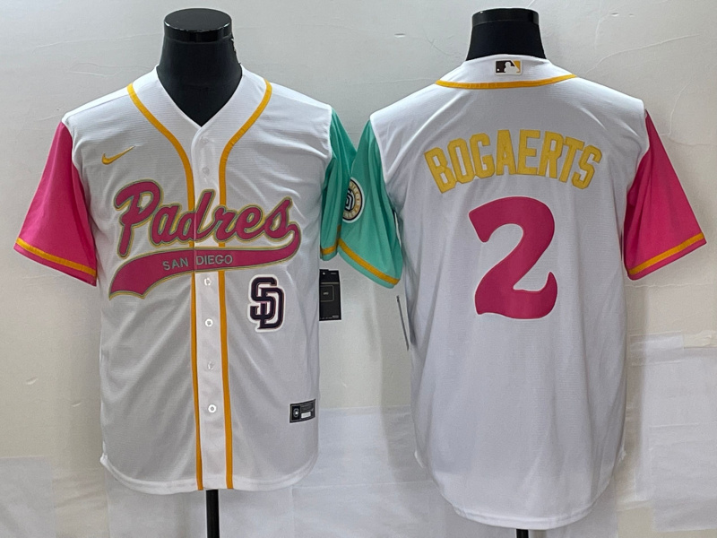 Personalized Men’s San Diego Padres #2 Xander Bogaerts White City Connect Cool Base With Patch Stitched Baseball Jersey