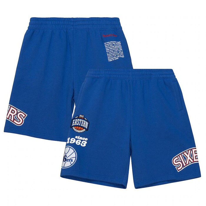 Personalized Men’s Philadelphia 76ers Pro Royal Shorts 002