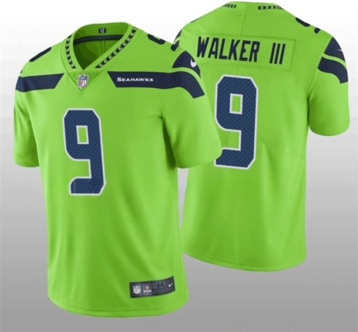 Personalized Men’s Seattle Seahawks #9 Kenneth Walker III Green Untouchable Limited Stitched Jersey