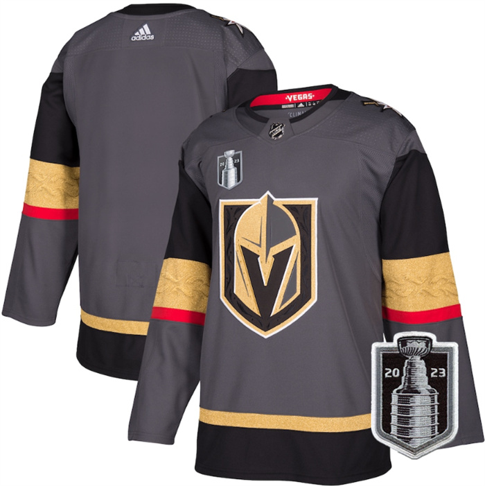 Personalized Men’s Vegas Golden Knights Blank Grey 2023 Stanley Cup Final Stitched Jersey