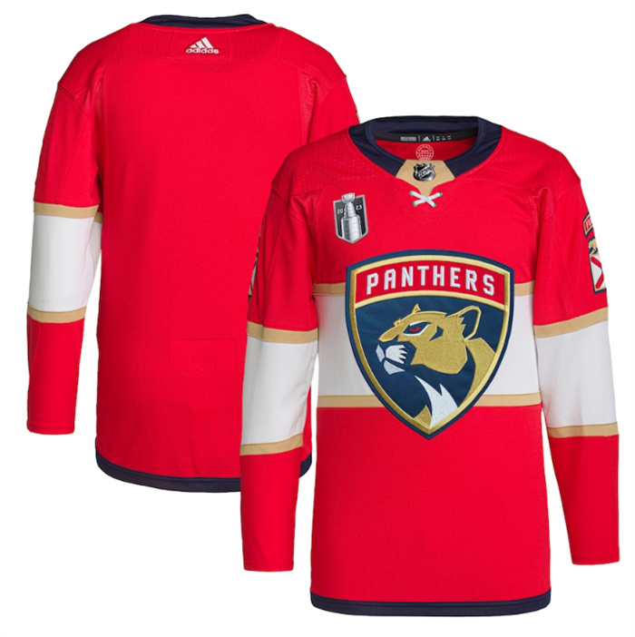Personalized Men’s Florida Panthers Blank Red 2023 Stanley Cup Final Stitched Jersey