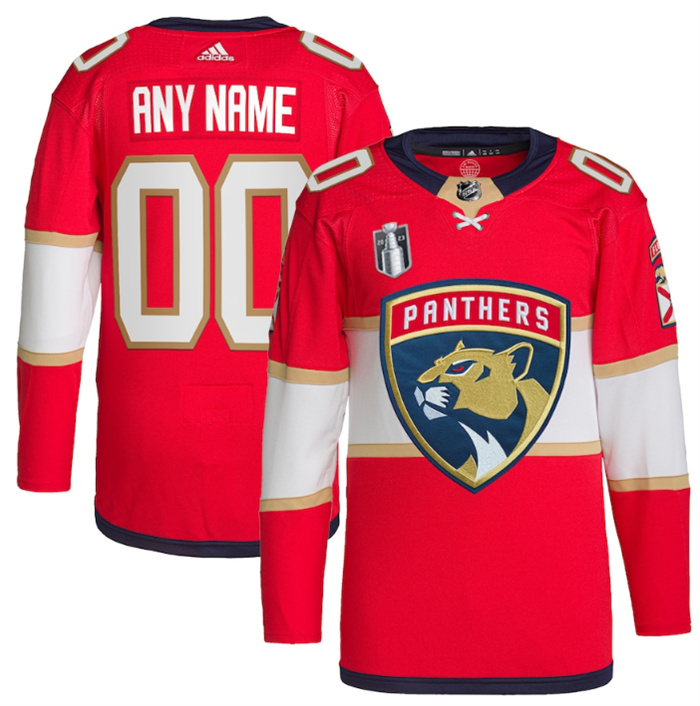 Personalized Men’s Florida Panthers Active Player Red 2023 Stanley Cup Final Stitched Jersey