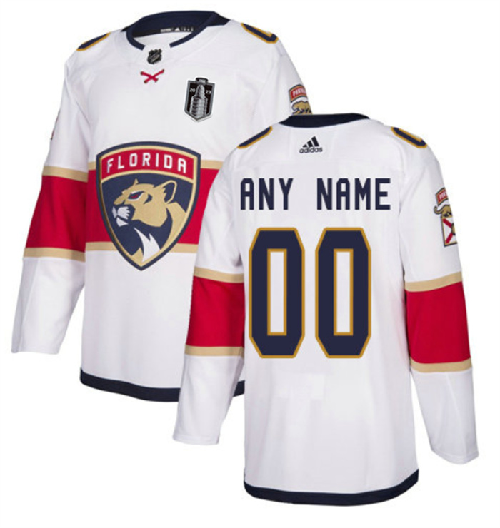 Personalized Men’s Florida Panthers Active Player White 2023 Stanley Cup Final Stitched Jersey