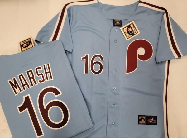Personalized Men’s Philadelphia Phillies Brandon Marsh #16 Throwback jersey