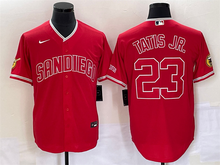 Personalized Men’s San Diego Padres #23 Fernando Tatis Jr. Red Cool Base Stitched Baseball Jersey