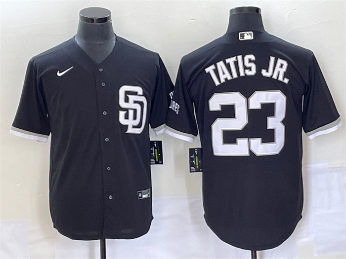 Personalized Men’s San Diego Padres #23 Fernando Tatis Jr. Black Cool Base Stitched Baseball Jersey